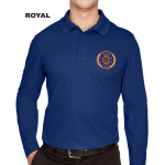 Devon & Jones CrownLux Performance Plaited Long Sleeve Polo